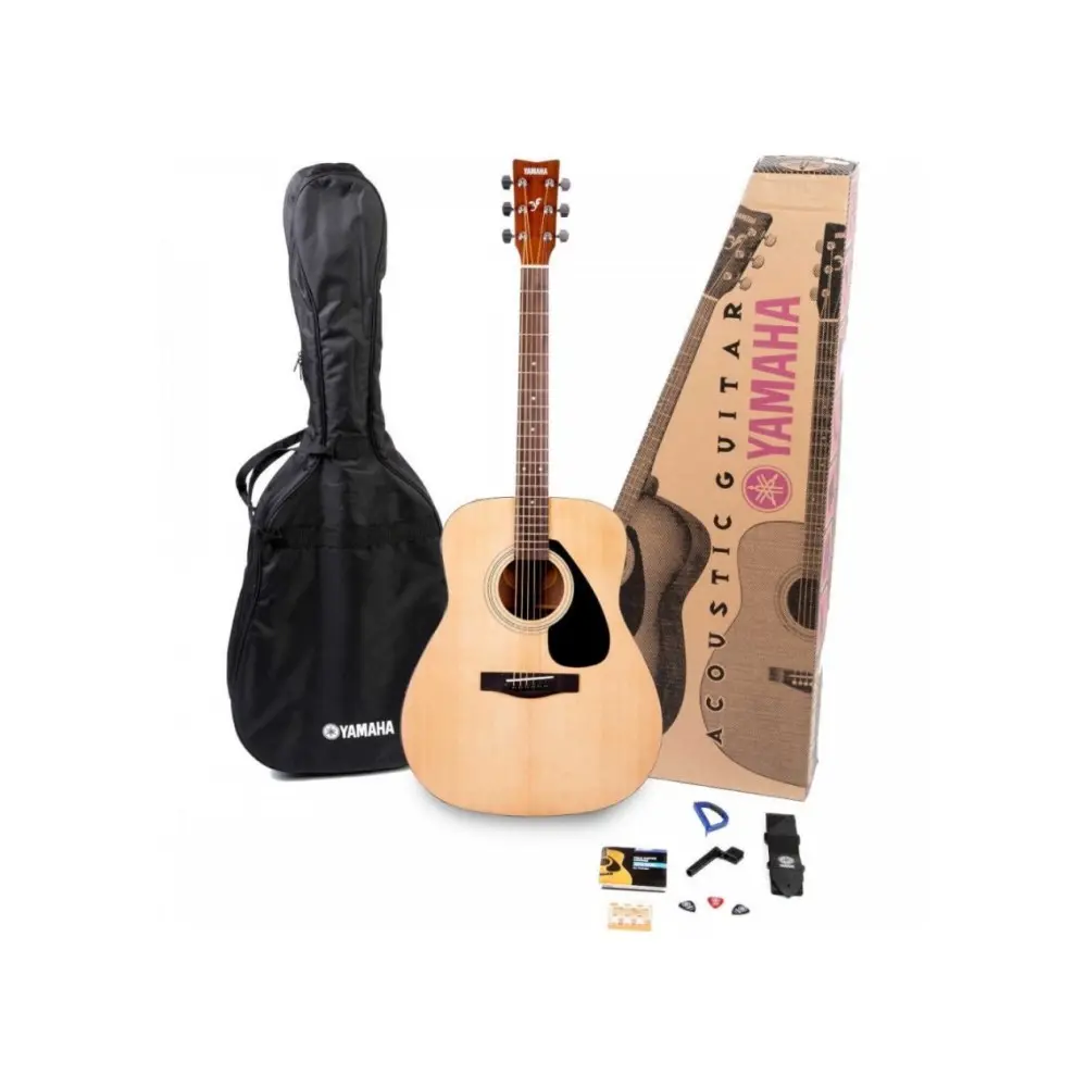 Pack Guitarra Acustica Yamaha F310P Color Natural Con Accesorios