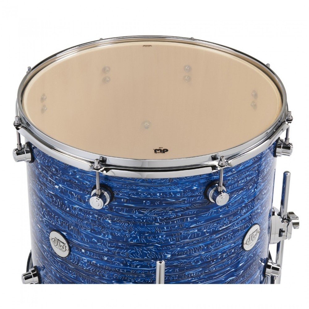 Batería DW Design Series Lacquer 4 cuerpos Color Royal Blue Strata