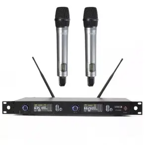 Sistema Inalámbrico Doble Microfono UHF Ross FU-630 Rackeable