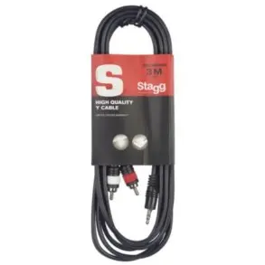 Cable RCA Miniplug 3 Metros Stagg Syc3mpsb2cm