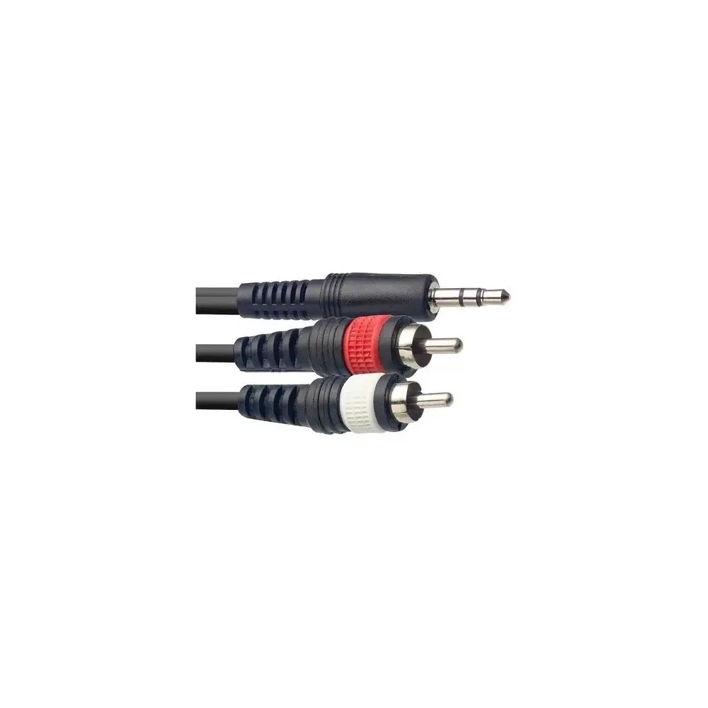 Cable RCA Miniplug 3 Metros Stagg Syc3mpsb2cm