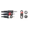 Cable RCA Miniplug 3 Metros Stagg Syc3mpsb2cm