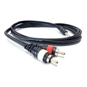 Cable RCA Miniplug 3 Metros Stagg Syc3mpsb2cm