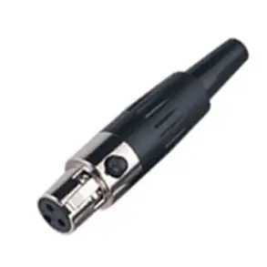 Conector mini XLR 3 pines (macho para cable)