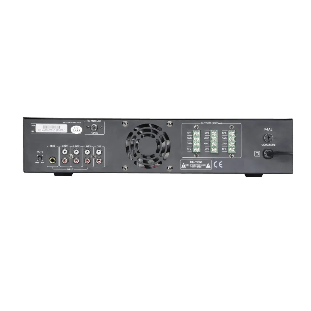 Potencia Multizona 150w 70-100 Studiomaster ISMA150 Con USB y SD