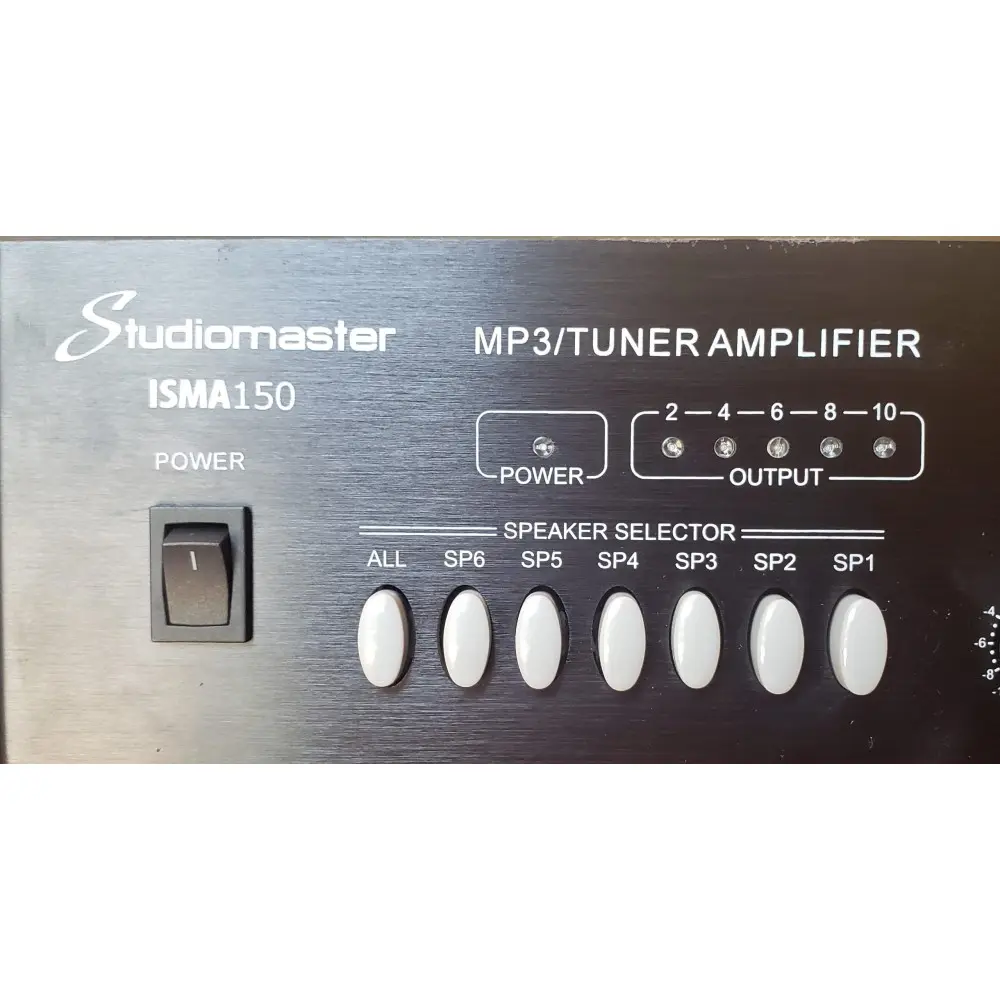 Potencia Multizona 150w 70-100 Studiomaster ISMA150 Con USB y SD