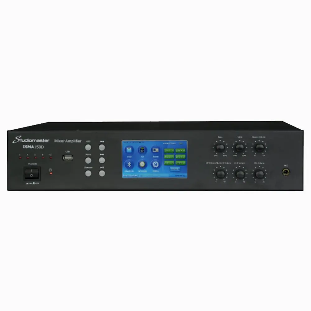 Potencia Multizona 80w 70-100 Studiomaster ISMA150D con Pantalla Tactil