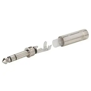 Conector plug stereo todo metálico