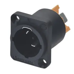 Conector powercon IN para chasis (nueva generación) p/ intemperie (norma IP65)