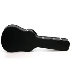 Estuche Rigido Para Guitarra Acustica Stagg GCAWBK Color Negro