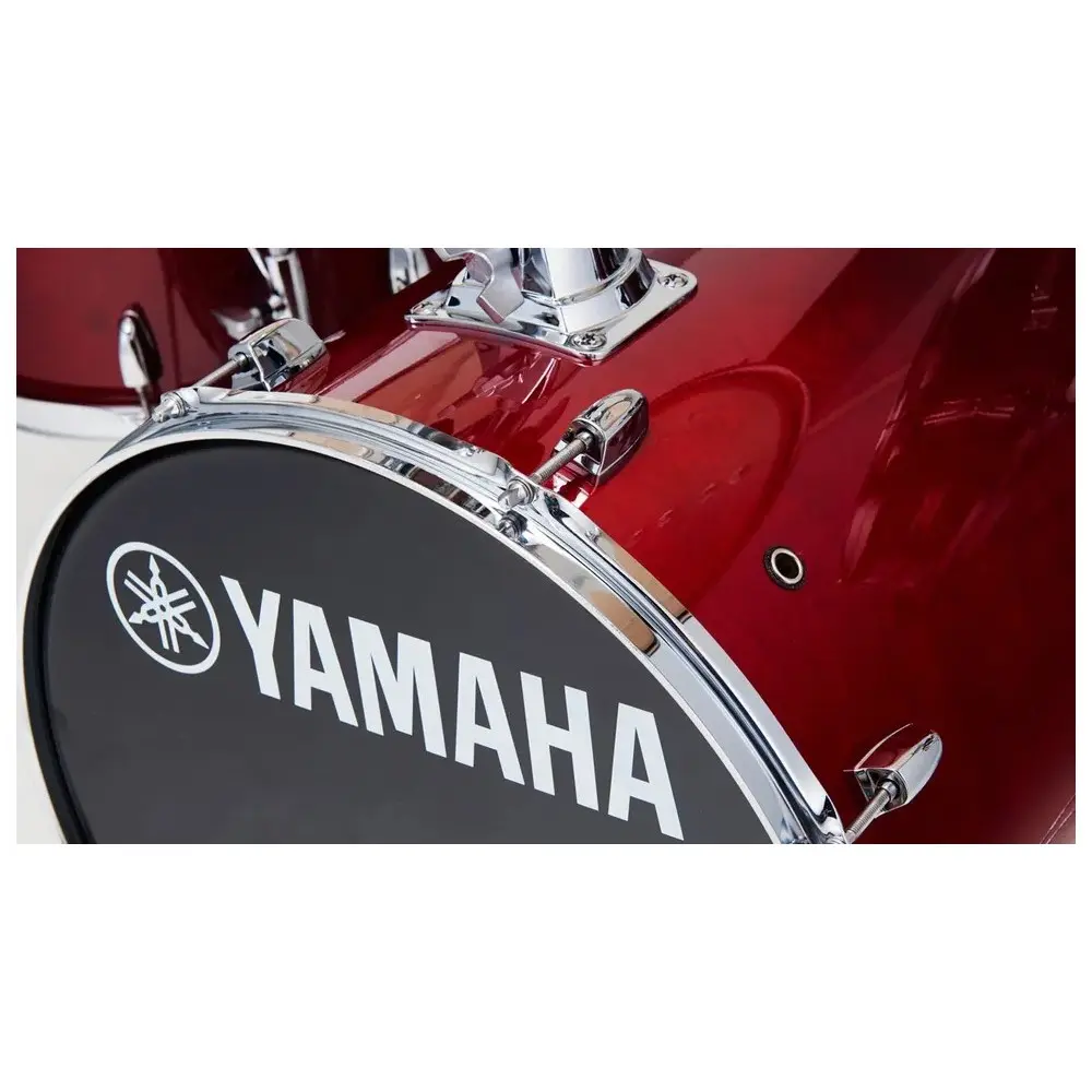 Batería Acústica Yamaha JK6F5CR Manu Katche Junior De 5 Cuerpos Color Cranberry Red