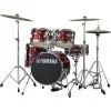 Batería Acústica Yamaha JK6F5CR Manu Katche Junior De 5 Cuerpos Color Cranberry Red