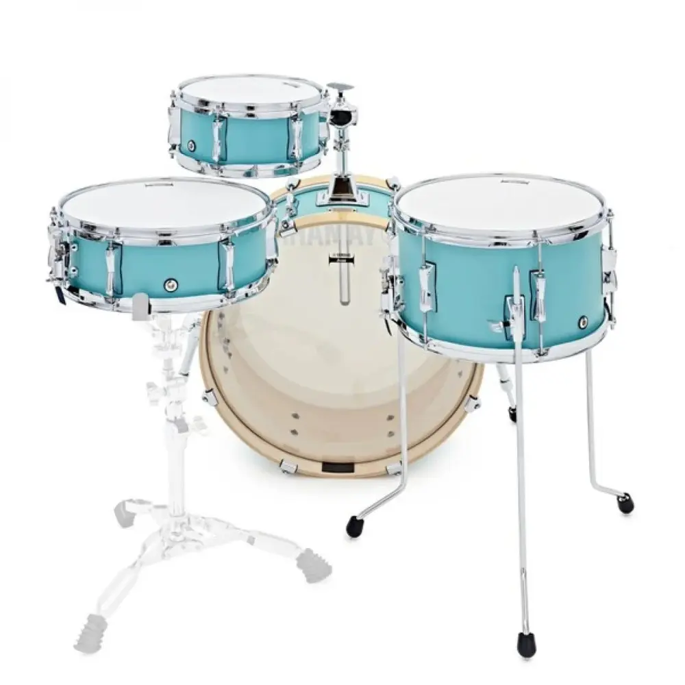 Bateria Yamaha Stage Custom Hip Birch Color Matte Surf Green Bombo 20x8