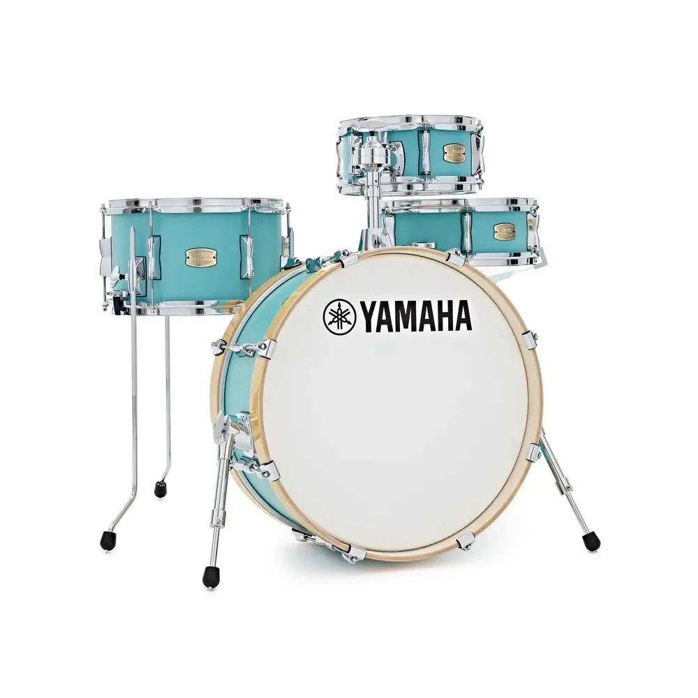 Bateria Yamaha Stage Custom Hip Birch Color Matte Surf Green Bombo 20x8