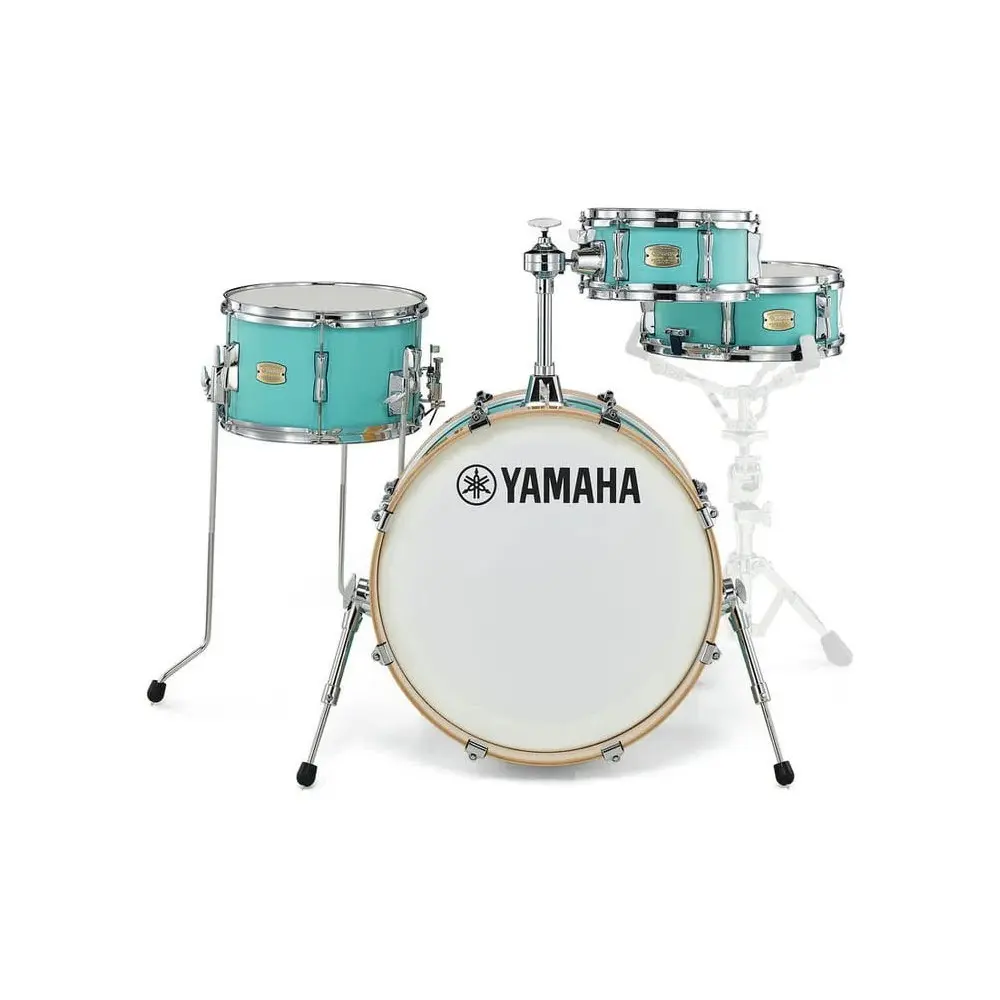 Bateria Yamaha Stage Custom Hip Birch Color Matte Surf Green Bombo 20x8