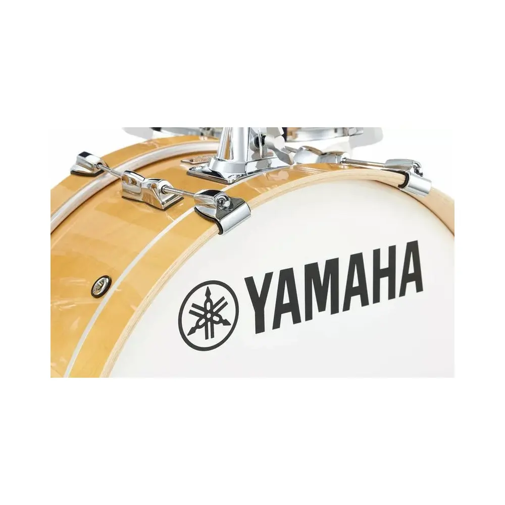 Bateria Yamaha Stage Custom Hip Birch Color Natural Wood Bombo 20x8