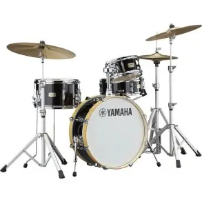 Bateria Yamaha Stage Custom Hip Birch Color Negro Bombo 20x8