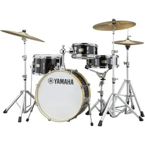 Bateria Yamaha Stage Custom Hip Birch Color Negro Bombo 20x8