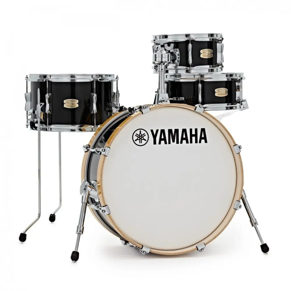 Bateria Yamaha Stage Custom Hip Birch Color Negro Bombo 20x8