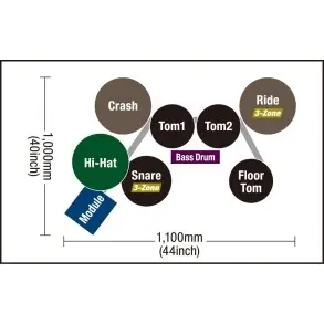 Bateria Electronica Yamaha DTX6K-X 5 Cuerpos Redoblante Tripe Zona