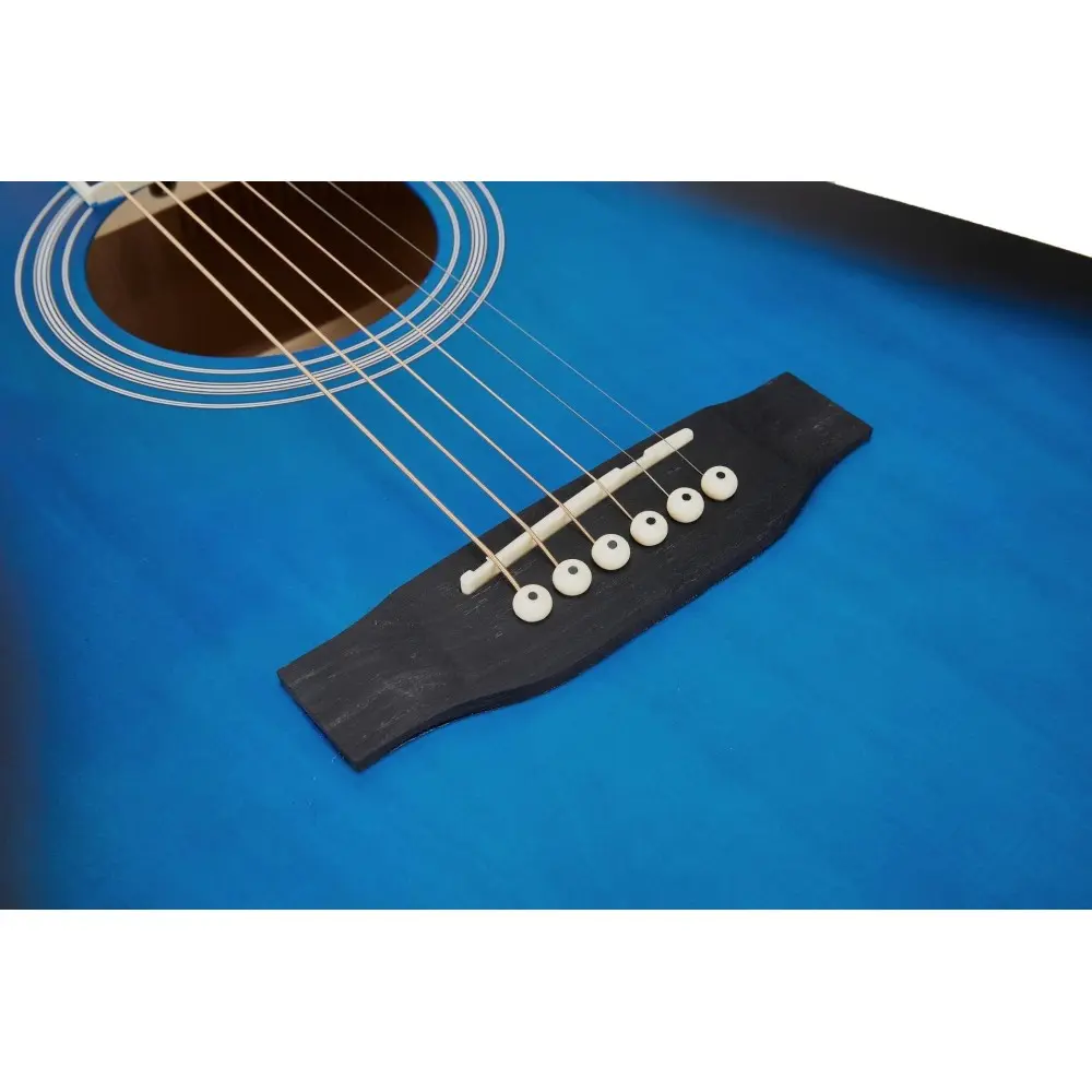 Guitarra Acustica SX SD104BUS Color Blue Sunburst