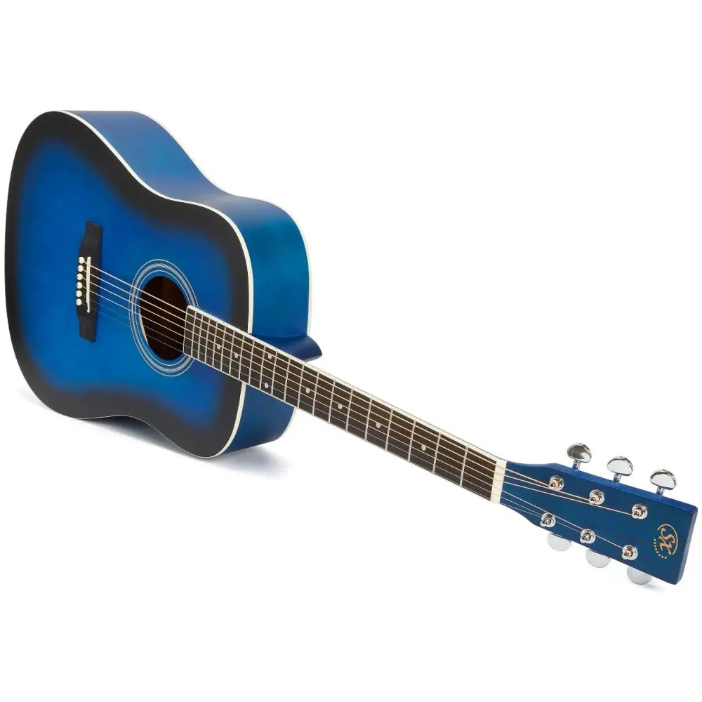 Guitarra Acustica SX SD104BUS Color Blue Sunburst