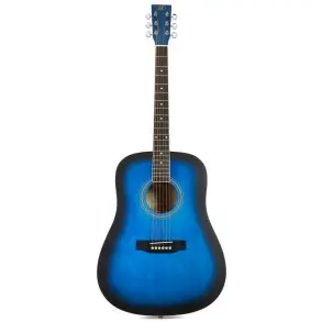 Guitarra Acustica SX SD104BUS Color Blue Sunburst