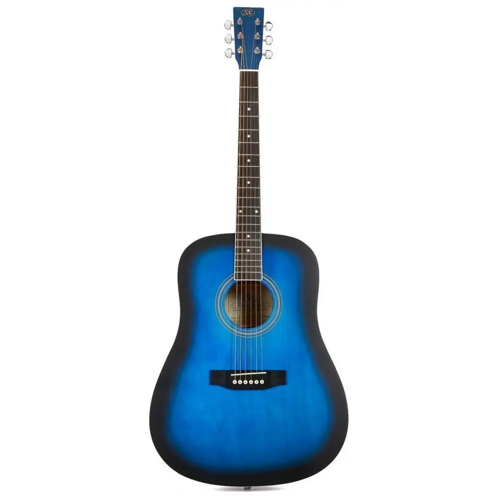 Guitarra Acustica SX SD104BUS Color Blue Sunburst