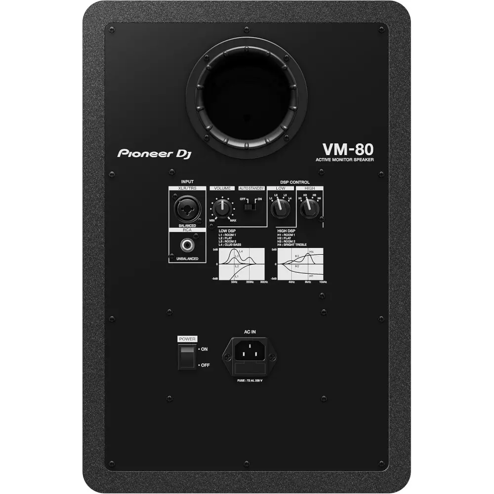 Monitores de Estudio Pioneer VM-80 Par Color Negro