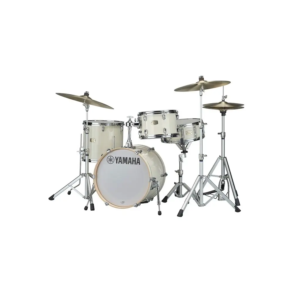 Bateria Yamaha Stage Custom Hip Birch Color Blanco Bombo 20x8