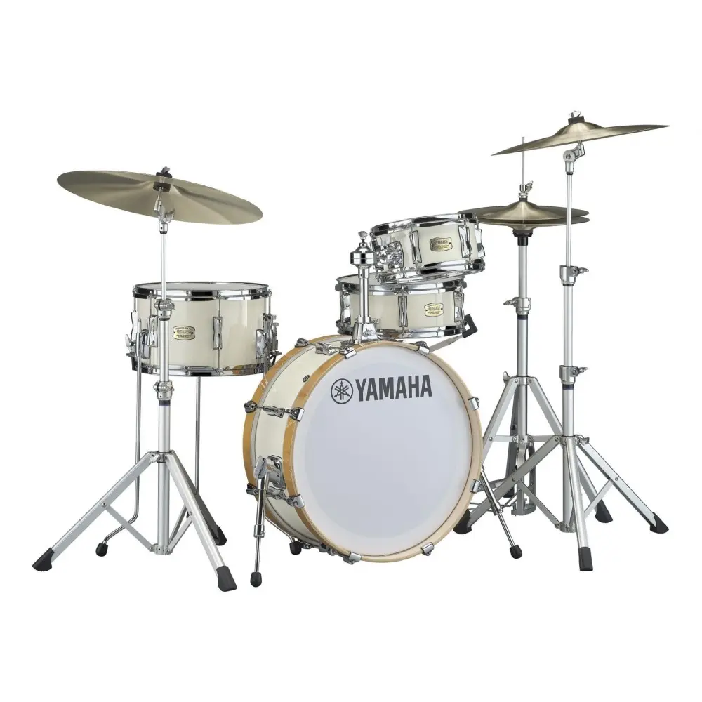 Bateria Yamaha Stage Custom Hip Birch Color Blanco Bombo 20x8