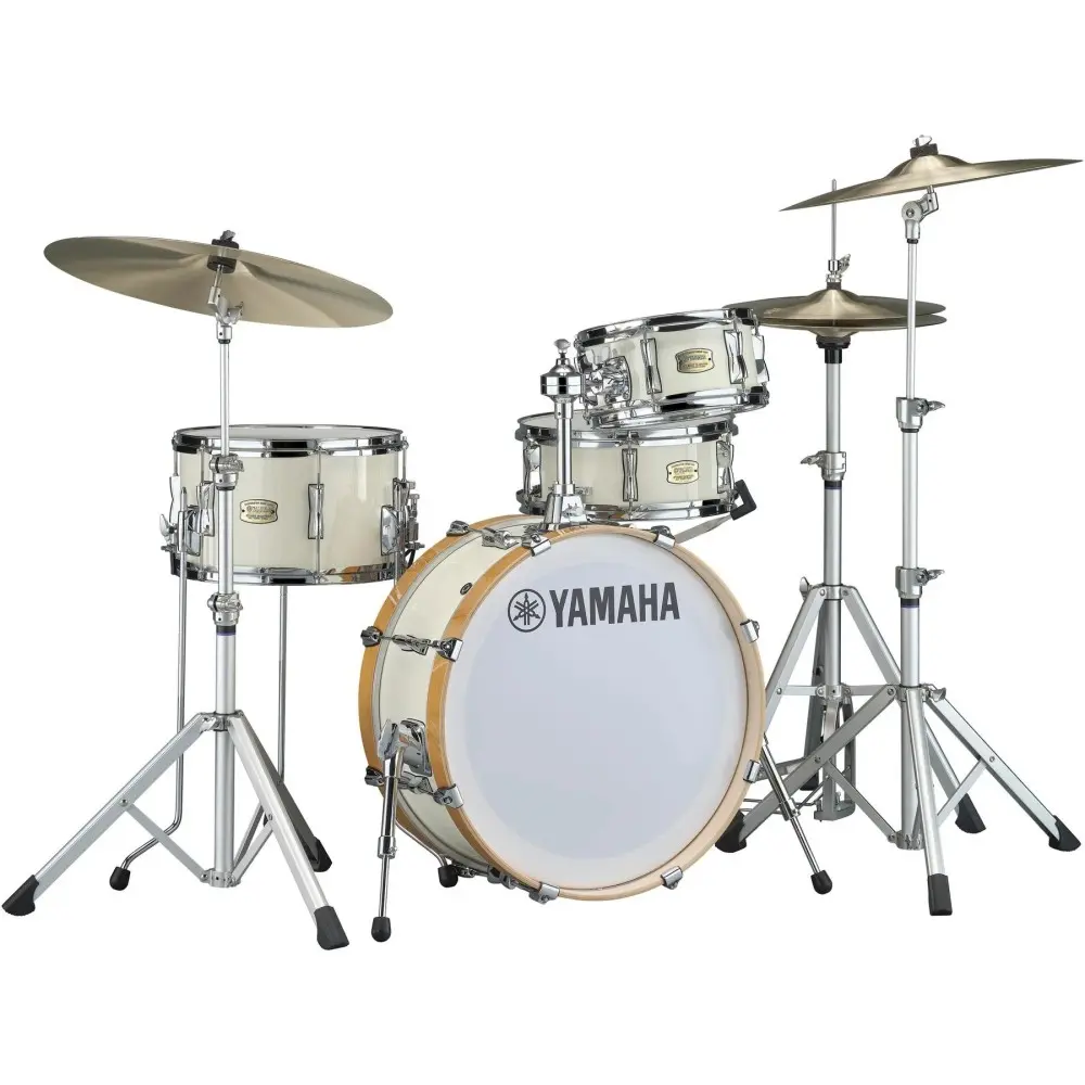 Bateria Yamaha Stage Custom Hip Birch Color Blanco Bombo 20x8