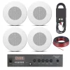 Kit Musica Funcional Parlantes Techo Jbl 8" Amplificador Cables Bluetooth