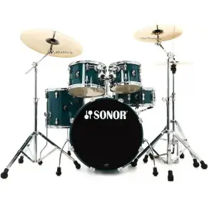 Bateria Sonor AQ1 STAGE 5 Cuerpos Color CARIBBEAN BLUE incl. HARDWARE 2000 AQ1STAGECB