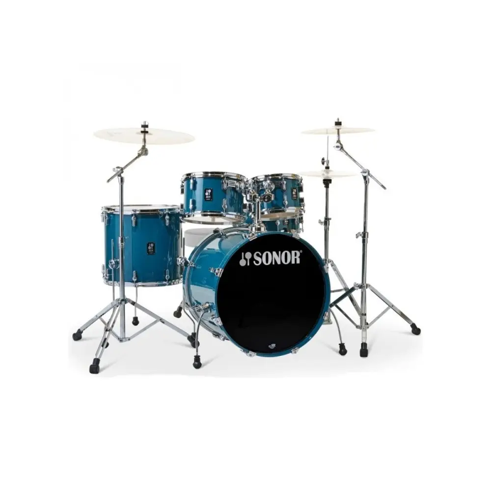 Batería Sonor AQ1 STUDIO 5 Cuerpos Color CARIBBEAN BLUE incl. HARDWARE 2000