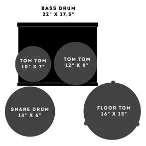 Bateria Sonor AQ2 Stage Maple Color BROWN FADE