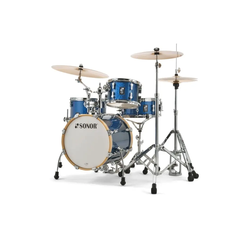 Bateria Sonor Aqx Jungle Bombo 16 Traveler Color BLUE OCEAN SPARKLE