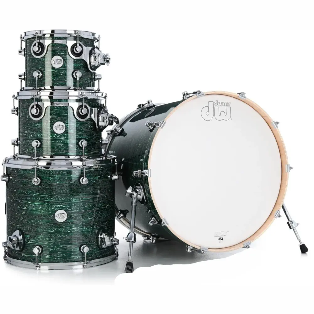 Batería Acústica DW 4 Cuerpos Desing Series Color Strata Green DDFP2214GS