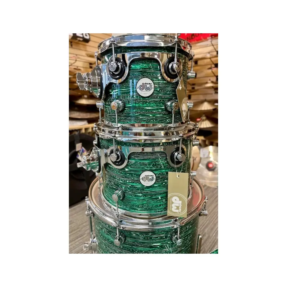 Batería Acústica DW 4 Cuerpos Desing Series Color Strata Green DDFP2214GS