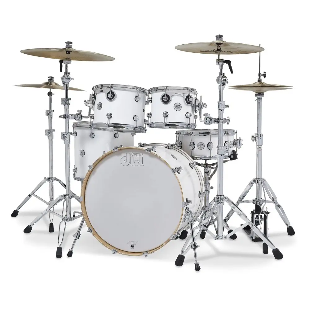 Batería Acústica DW 4 Cuerpos Desing Series Color BLANCO DDLG2214WH