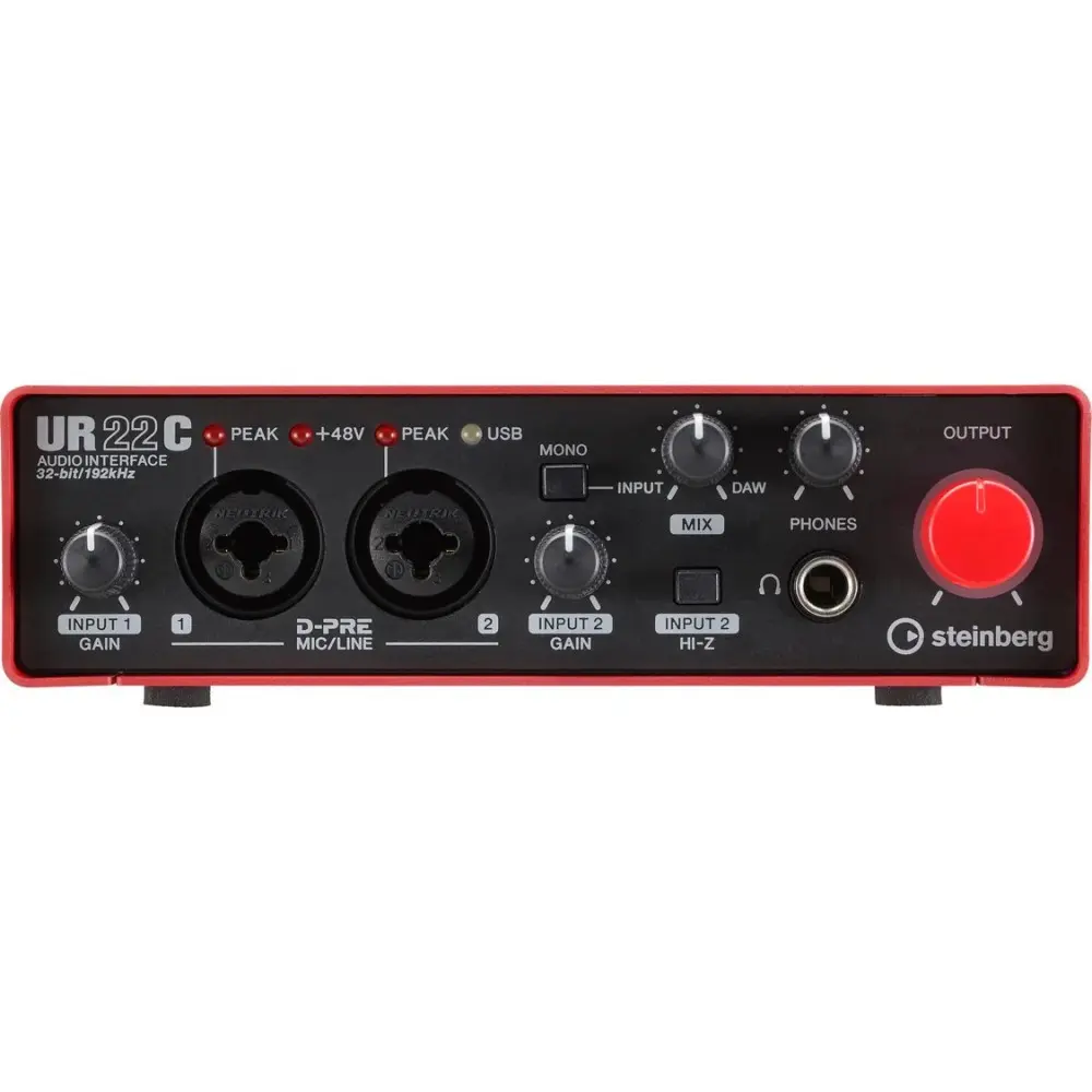 Interface Steinberg Yamaha UR22CRDRPACK| Podcasts / Streaming / Gamers / Grabación