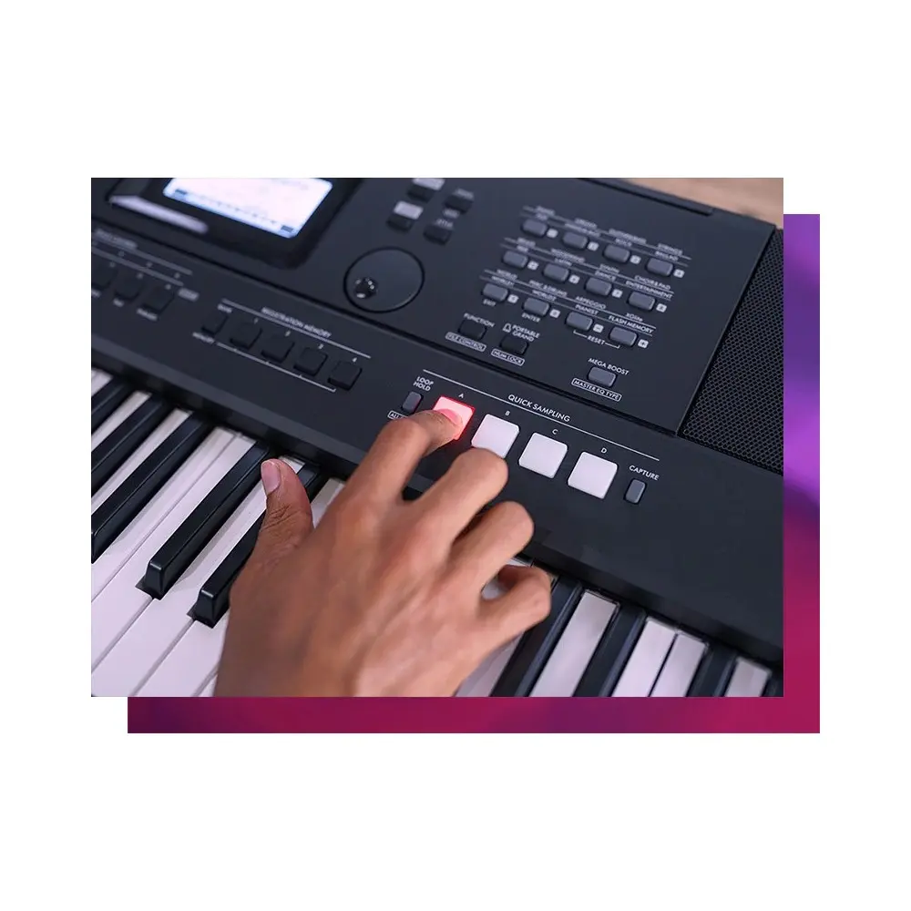 Teclado Yamaha Sensitivo Psr-e473 61 Teclas Usb 820 Sonidos