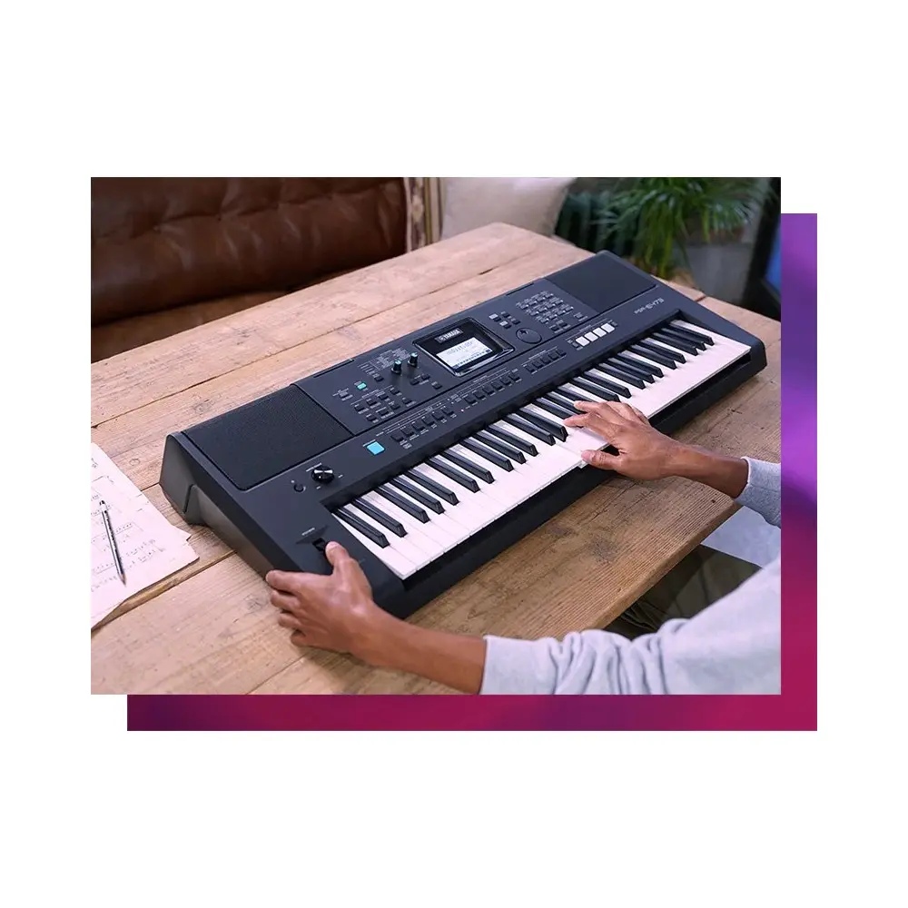 Teclado Yamaha Sensitivo Psr-e473 61 Teclas Usb 820 Sonidos