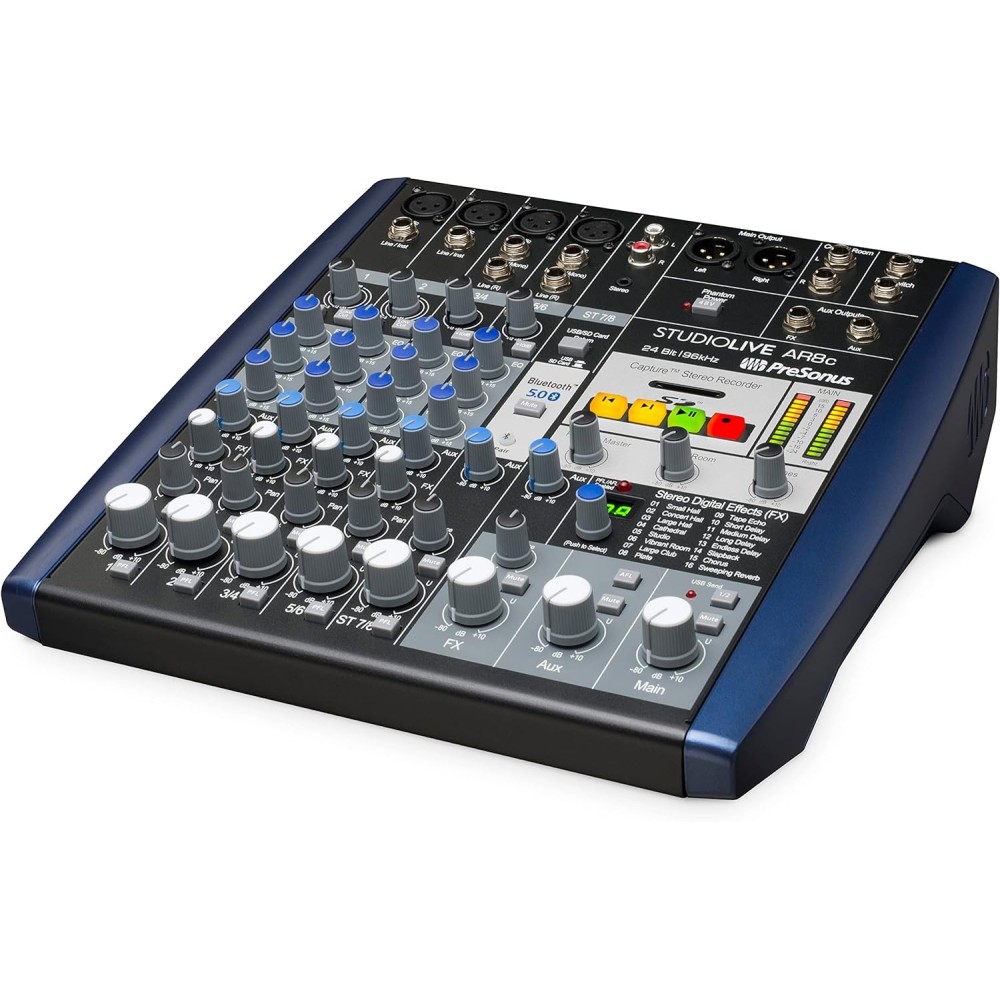 Mixer StudioLive Ar8c PRESONUS Bluetooth + Efectos