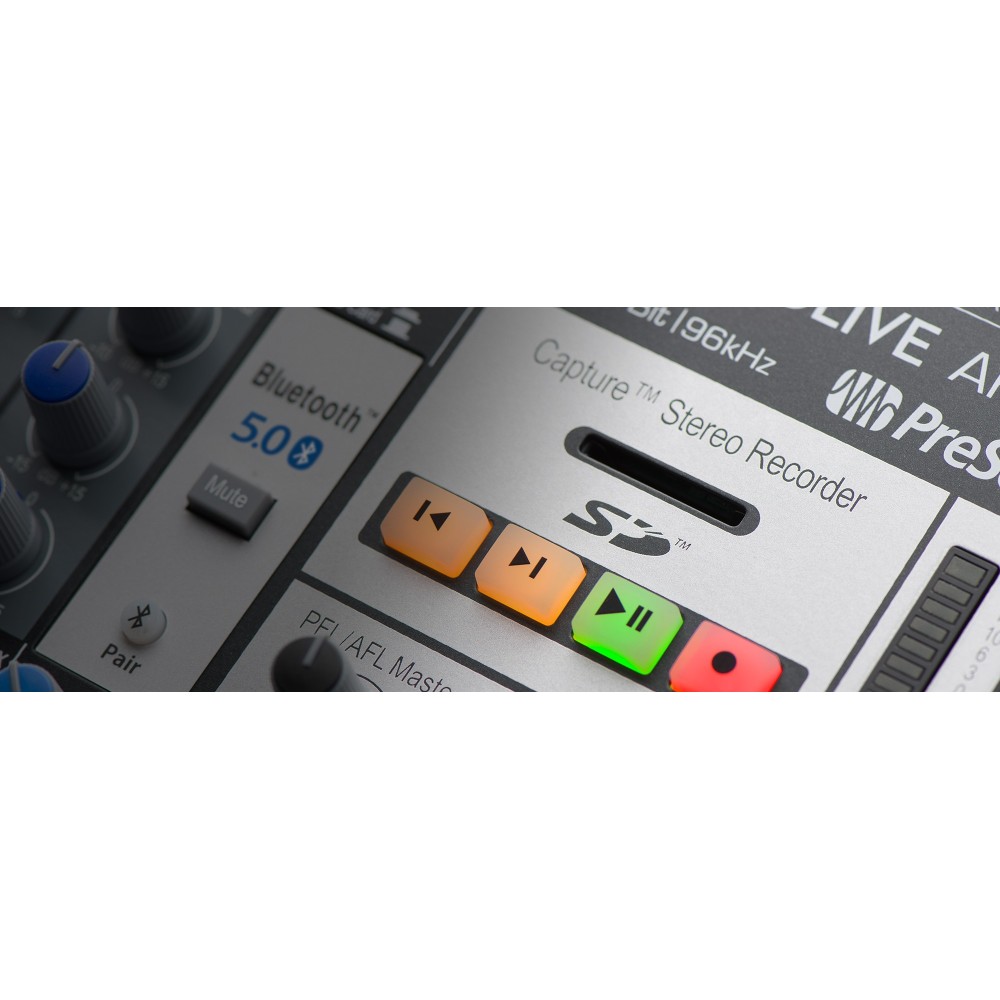 Mixer StudioLive Ar8c PRESONUS Bluetooth + Efectos