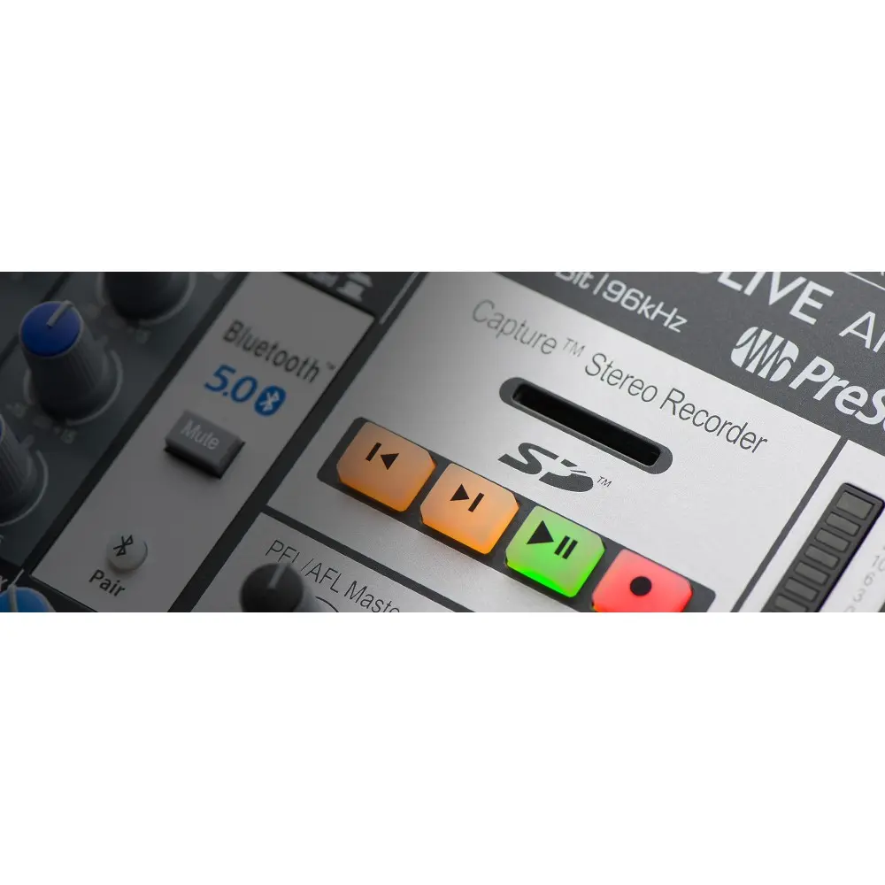 Mixer StudioLive Ar8c PRESONUS Bluetooth + Efectos