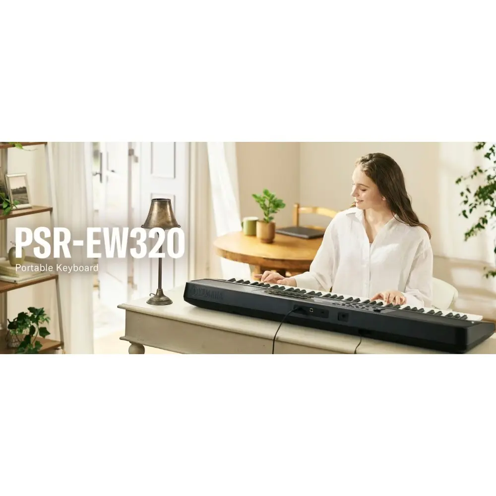 Teclado Yamaha PSREW320 Sensitivo 6 Octavas 76 Teclas