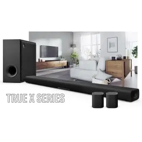 Pack 5.1 Inalambrico Yamaha Barra + Sub + Satelites Hi FI Casa Living