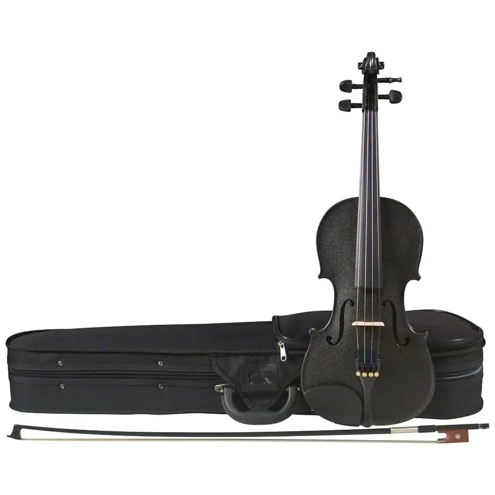 Violín Cervini Cremona 4/4 Color Negro Con Estuche y Accesorios