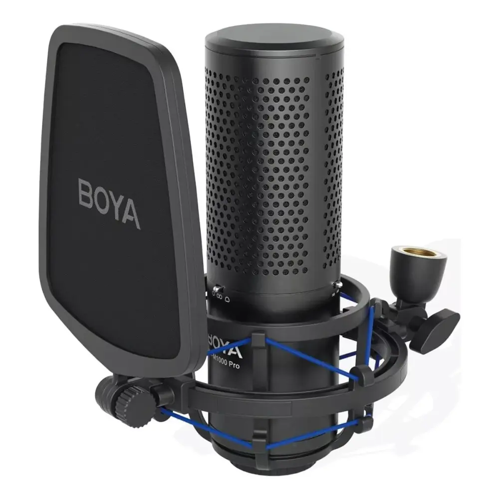 Microfono Boya M1000 PRO Condenser Multipatron Diafragma Grande